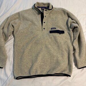 Patagonia Synchilla Snap T - Regular Weight - Oatmeal - Sz Medium